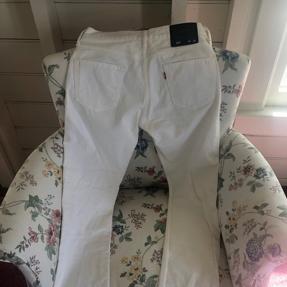 BNWOT Men's Levi's White 511 jeans Black Tabs - Picture 5 of 5